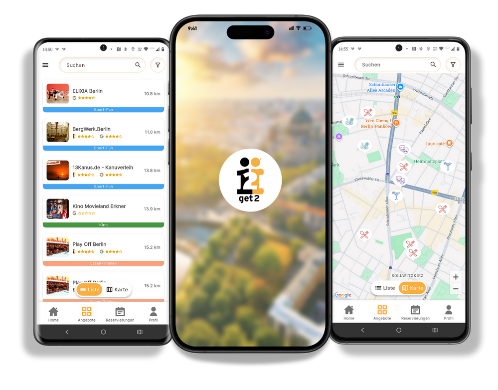 get2App auf dem Smartphone